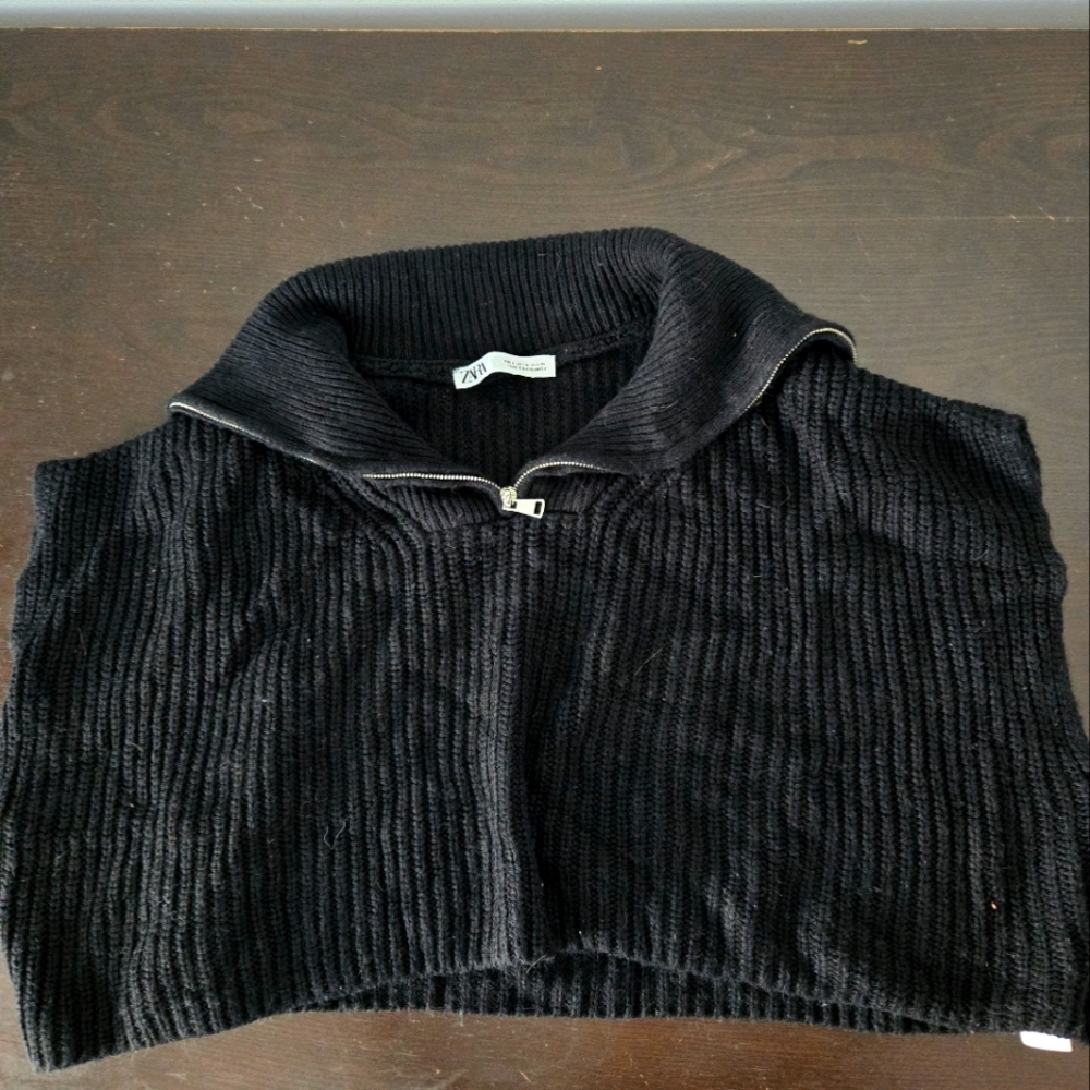 Zara Zip-up Sweater Vest